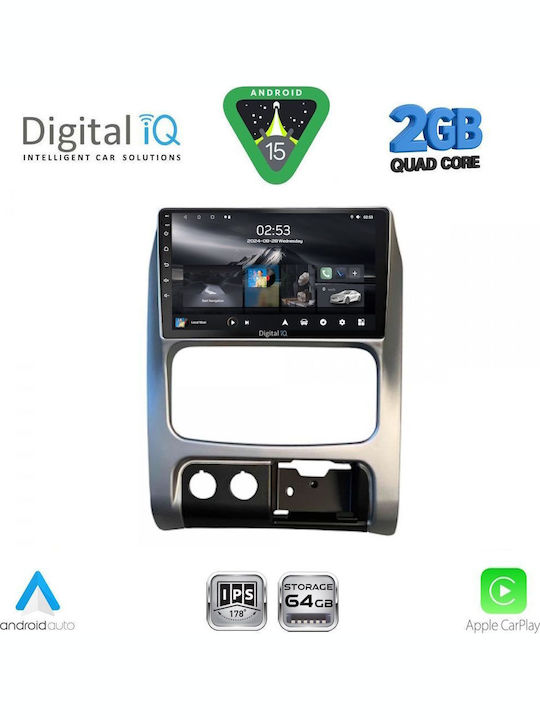 Digital IQ Car Audio System for Jeep Cherokee / Liberty 2002-2007 (Bluetooth/USB/WiFi/GPS/Apple-Carplay/Android-Auto) with Touch Screen 9"