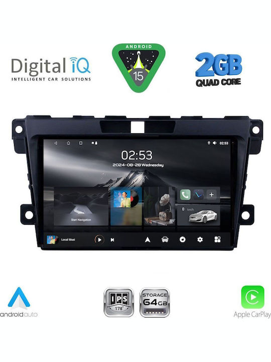 Digital IQ Car Audio System for Mazda CX-7 2006-2012 (Bluetooth/USB/WiFi/GPS/Apple-Carplay/Android-Auto) with Touch Screen 9"
