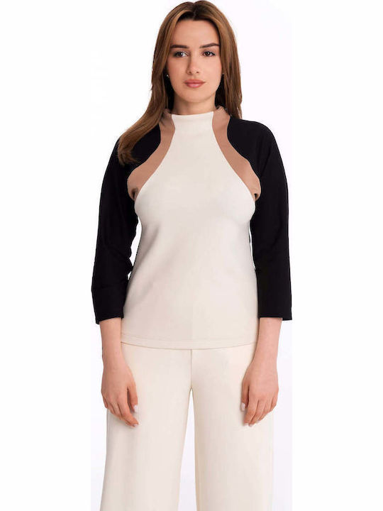 Bluza Damă Din Bumbac Multicolor