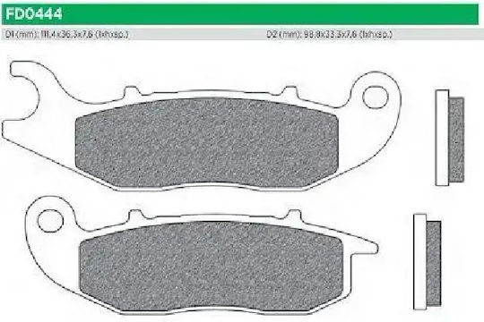 Motorcycle Brake Pads Fd0444bt1 Medley125 150 Pcx125 18-19 Front Newfren F693