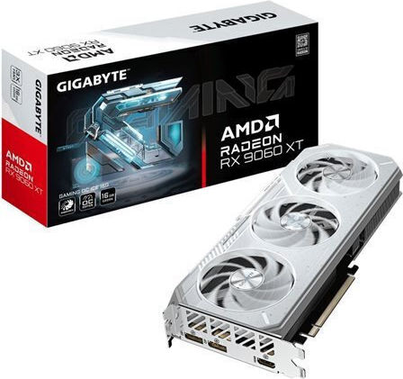 グラフィックボード・グラボ・ビデオカード GIGABYTE Radeon RX 9060 XT OC 16GB Gigabyte Radeon RX 9060 XT 16GB GDDR6 GAMING OC ICE Placă Grafică