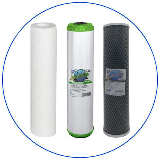 Aqua Filter Water Filter Replacement Central Water Filtration System / for Faucet / Reverse Osmosis (RO) made of Activated Carbon 10" 5 μm