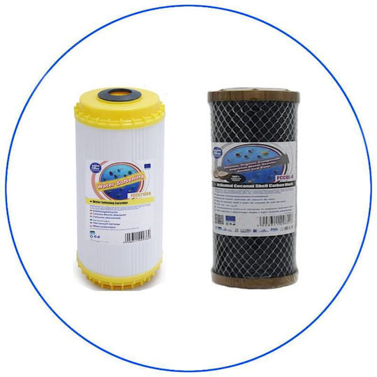 Aqua Filter Ανταλλακτικό Φίλτρο Νερού Πλυντηρίου / Αποσκληρυντές / Βρύσης / Αντίστροφης Όσμωσης από Ενεργό Άνθρακα 10" 5 μm