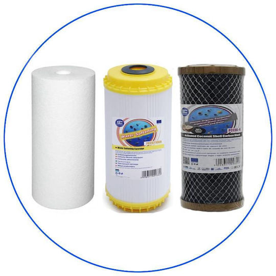 Aqua Filter Water Filter Replacement Central Water Filtration System / Washing Machine / Softeners / for Faucet / Reverse Osmosis (RO) made of Activated Carbon 10" 5 μm