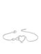 Women's Bracelet Chain with design Heart made of Silver