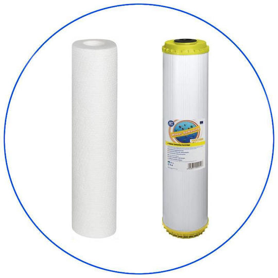 Aqua Filter Ανταλλακτικό Φίλτρο Νερού Αντίστροφης Όσμωσης / Αποσκληρυντές / Κεντρικής Παροχής / Πλυντηρίου από Ρητίνη 20" Big-Blue 5 μm