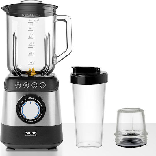 Bruno Mixer mit Glas Kanäta 1,8 l 1500W Inox BRN-0254