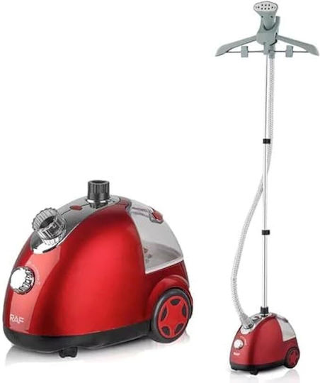 Raf Garment Steamer Floor 1700W with Tank 1.3lt Red