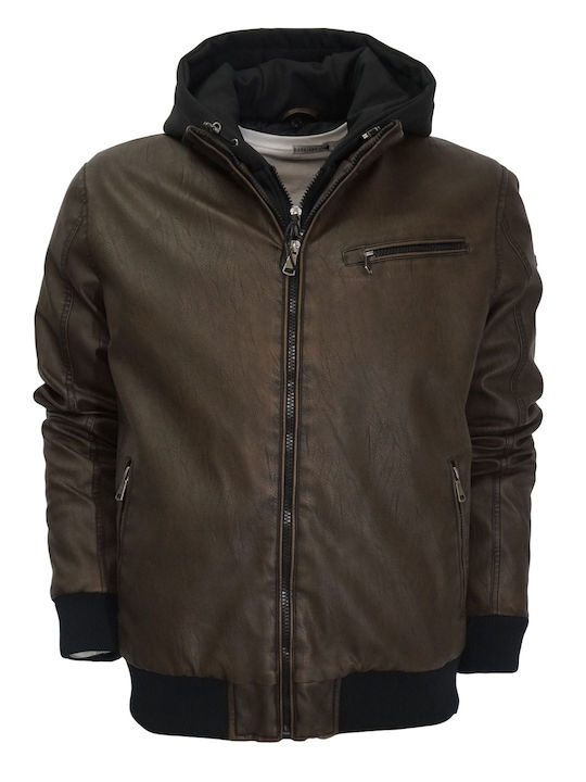 Manager Μπουφάν από Δερματίνη Brown