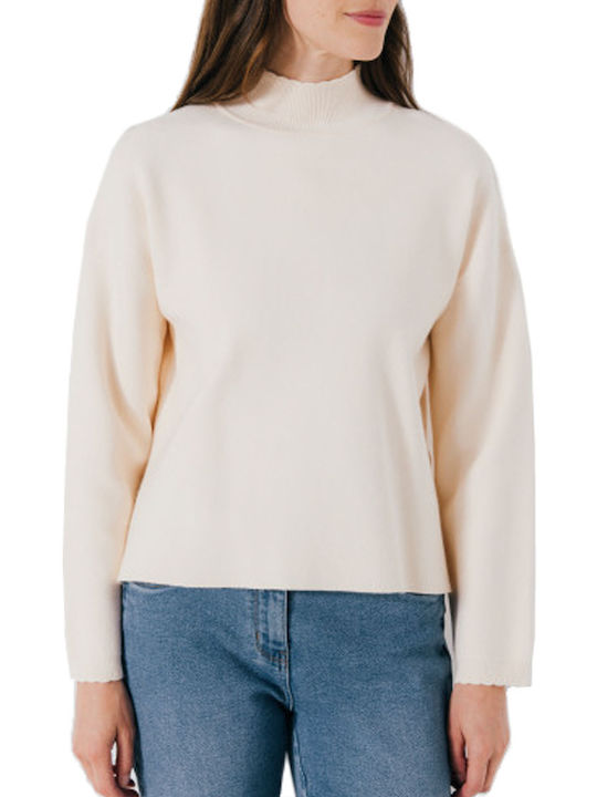 Women's Sweater Turtleneck Ecru