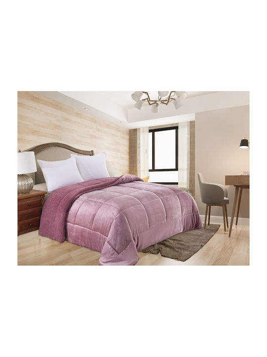 Комбинирано одеяло с Пълнеж Microfiber Куинсайз 240x260бр Square Гнила ябълка
