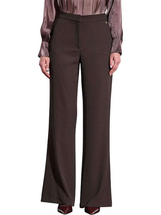 Matis Fashion ​matis Damen Stoff Palazzohose Brown