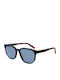 Timberland Men's Sunglasses with Brown Tartaruga Plastic Frame and Blue Lens TB9305-H 52D