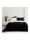 Nima Mossy Furry Blanket Double 220x240cm Mossy Black
