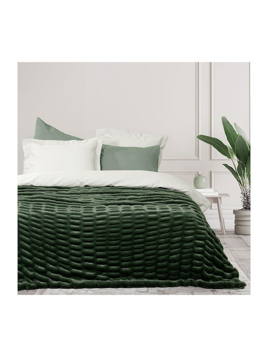 Nima Mossy Furry Blanket Double 220x240cm Dark ...