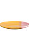 ASA Selection Serving Plate Desert from Porcelain Orange with Diameter 22cm