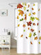 Nima Sylma Shower Curtain Fabric 180x200cm White, Terracotta