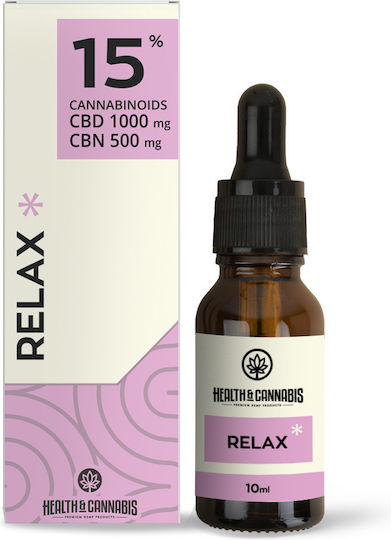 Health & Cannabis Hanföl 1500mg mit 15% CBD & mit 15% CBG 10ml