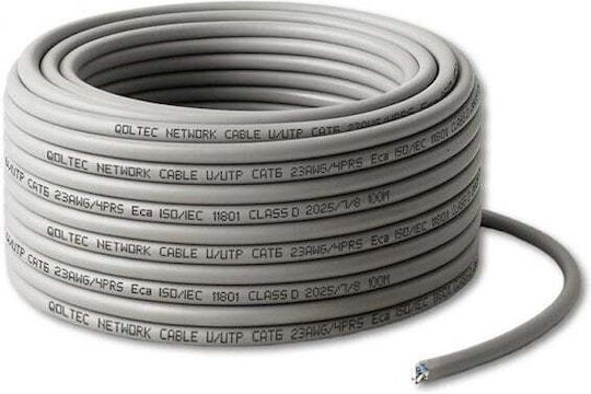 Qoltec Direct Attach Copper Cat.6 Gigabit Network Cable Ethernet 100m Gray
