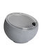e-exoplismos 1600ml Orb Series Servierschüssel Rund aus Melamin Gray mit Durchmesser 20cm 4Stück