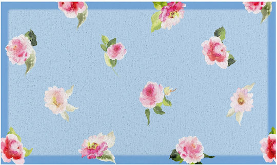 Artsy Mats Doormat Watercolour Floral Light Blue 70x40cm DMW-WATERCOLOURFLORAL-7040 Light Blue