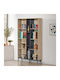 Bücherregal Zezan Sonoma-Anthrazit / Sonoma-Anthrazit 114cm / 114x30cm / 30x200.5cm / 200.5cm