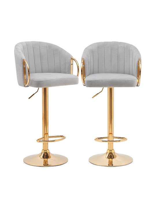 Bar Stool with Backrest & Adjustable Height Gre...