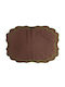 Nakas Concept Platzdeckchen Stoff Braun 50x35cm 4Stück