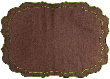 Nakas Concept Σουπλά Υφασμάτινο Καφέ 50x35cm 4τμχ