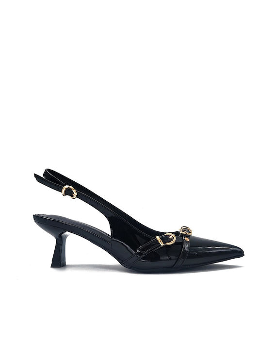 Plato Pointed Toe Black Heels