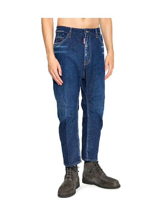 Dsquared2 Big Brother Herren Jeanshose Lose Fit Blue