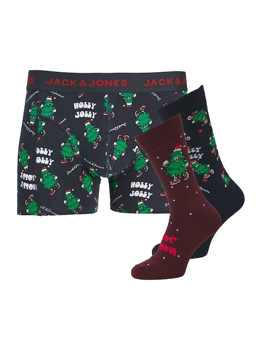 Jack & Jones Herren-Boxershorts 1Packung Dark Navy, Wine Tasting