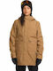 Volcom Insulated H0452604-BRZ Γυναικείο Μπουφάν για Σκι & Snowboard Καφέ