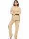 Galaxy Winter Women's Pyjama Set Beige