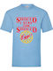 Γαλάζια Μπλούζα Tshirt Stranger Things Original Fruit Loom 100% Βαμβάκι No21 Should I Stay Should I Eggo