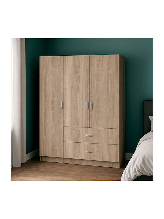 Ușă triplă Dulap de Haine Royal Sonoma 150x58x1...