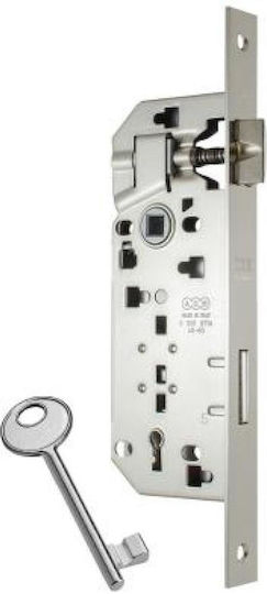 Agb Grande Square Mesoportas Lock Wooden 40 Mm Nickel Gold