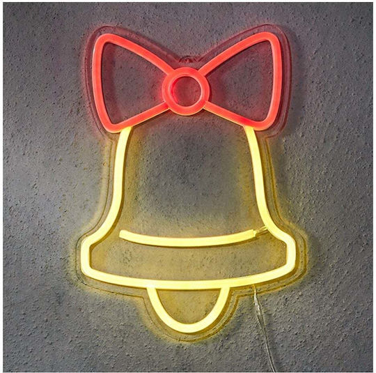 Χριστουγεννιάτικο Φωτιστικό Luca Lighting Neon Καμπάνα Led 30cm 1175244