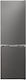 Sharp Fridge-Freezer 331lt Total NoFrost H186xW60xD65cm Inox SJ-NBA21DMXPE