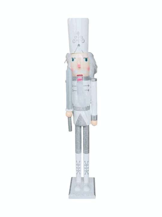 Wooden Christmas Nutcracker White
