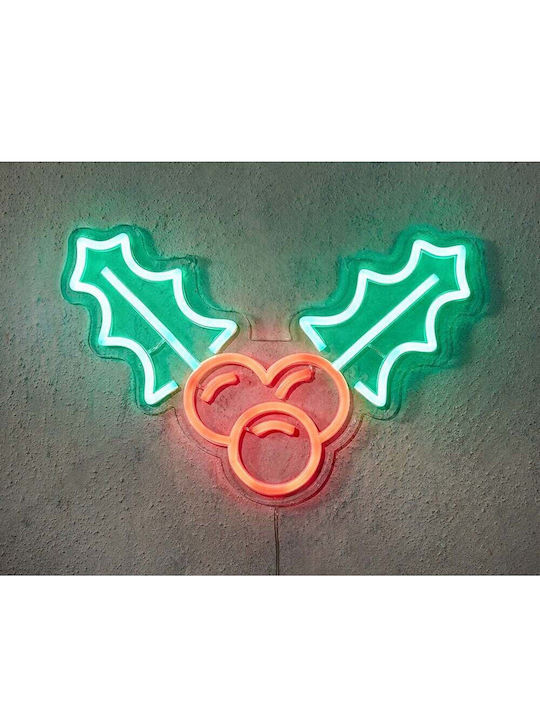 Christmas Light Luca Lighting Neon Holly Led 21.5cm 1175242