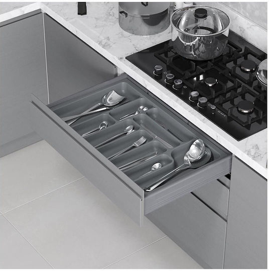 Starax Drawer Cutlery Tray Plastic Grey