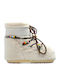 Snow Boots with Fur Icon Low Faux Beige