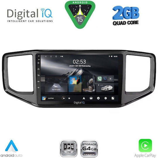 Digital IQ Ηχοσύστημα Αυτοκινήτου για Volkswagen Amarok 2017-2022 (Bluetooth/USB/WiFi/GPS/Apple-Carplay/Android-Auto) με Οθόνη Αφής 9"