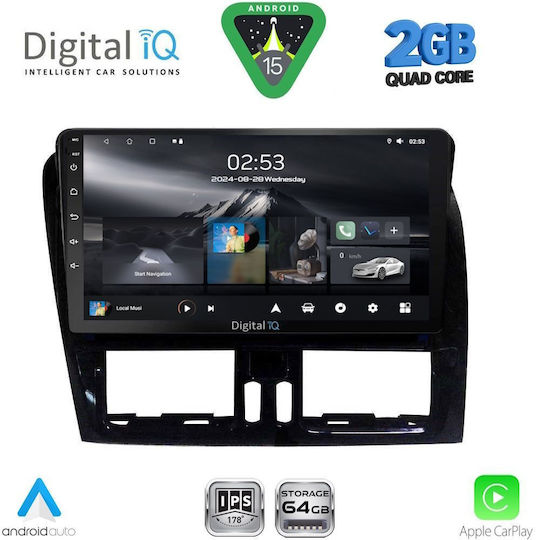 Digital IQ Ηχοσύστημα Αυτοκινήτου για Volvo XC 60 2009-2017 (Bluetooth/USB/WiFi/GPS/Apple-Carplay/Android-Auto) με Οθόνη Αφής 9"