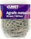 Set Metal Staples Kunst 28 Mm 100 Pieces