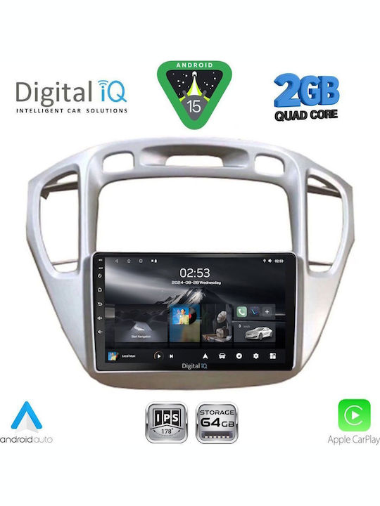 Digital IQ Автомобилна Аудио Система (Блутут/USB/WiFi/GPS/Apple-Carplay/Android-Auto) с Тъчскрийн 9"