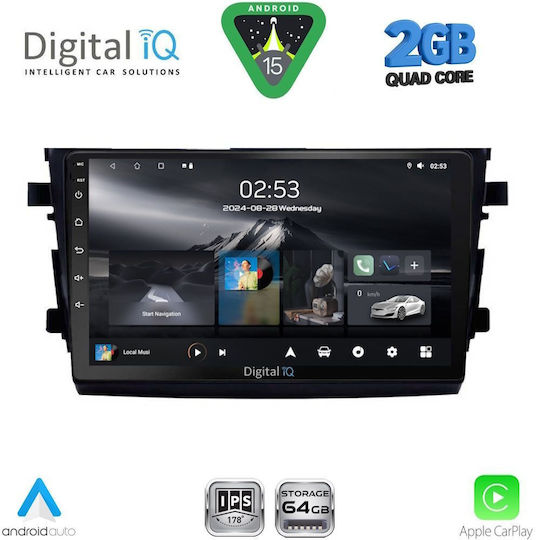 Digital IQ Ηχοσύστημα Αυτοκινήτου για Suzuki Celerio 2015-2021 (Bluetooth/USB/WiFi/GPS/Apple-Carplay/Android-Auto) με Οθόνη Αφής 9"