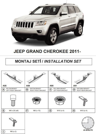 Side Step Bases Dma Jeep Grand Cherokee 2021 Suv Wl