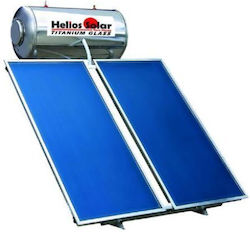 Helios Solar Ηλιακός Θερμοσίφωνας 200lt Glass Διπλής Ενέργειας 3τ.μ. Επιλεκτικός